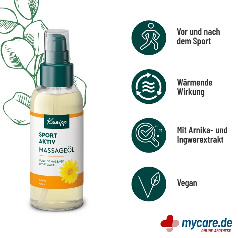 Kneipp Massageöl Sport Aktiv, 100 ml
