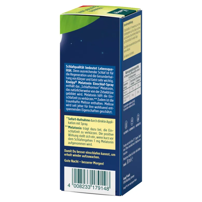 Kneipp Melatonin Einschlaf-Spray, 30 ml