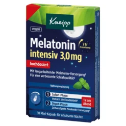 Kneipp Melatonin intensiv 3,0 mg Kapseln, 30 St