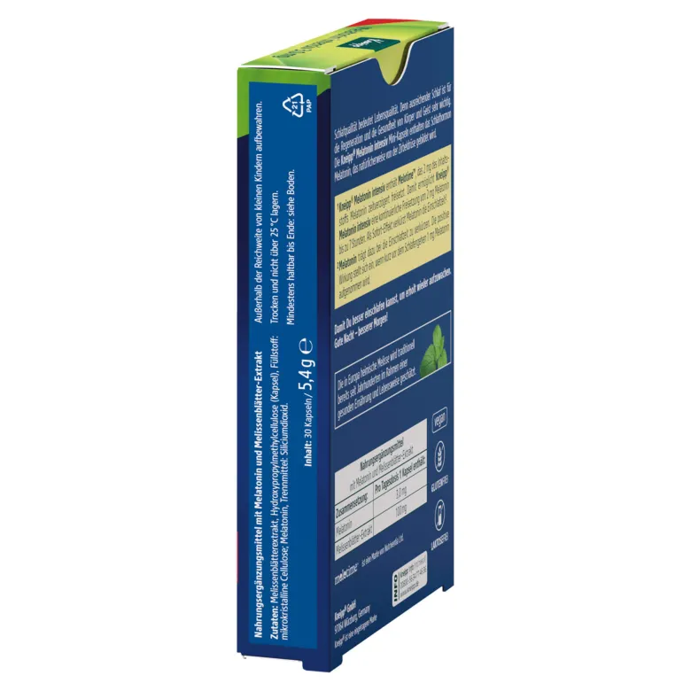 Kneipp Melatonin intensiv 3,0 mg Kapseln, 30 St