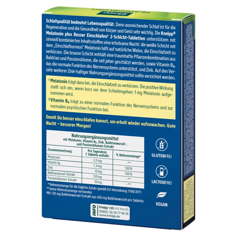 Kneipp Melatonin plus Tabletten, 30 St