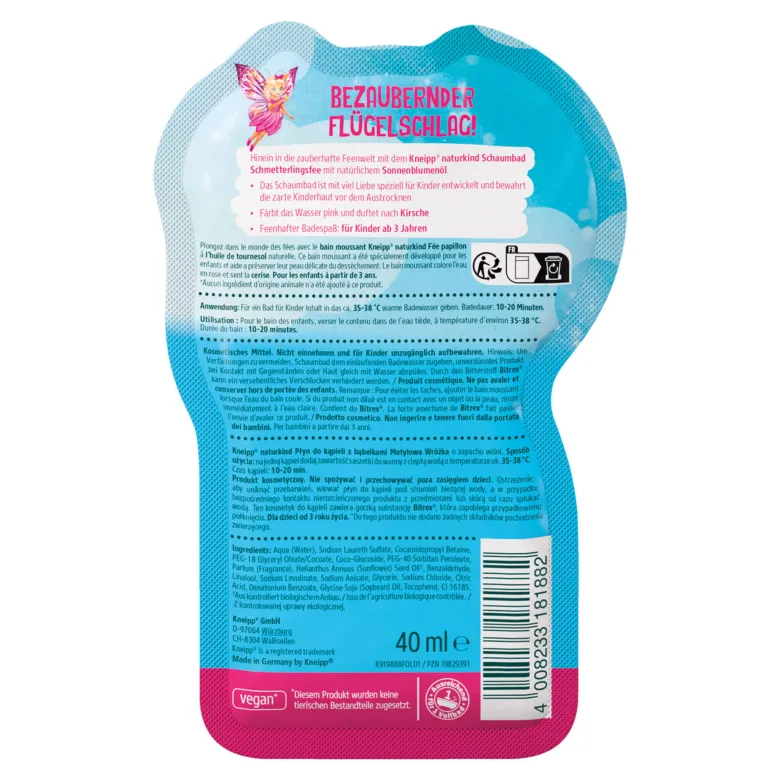 Kneipp naturkind Schaumbad Schmetterlingsfee, 40 ml
