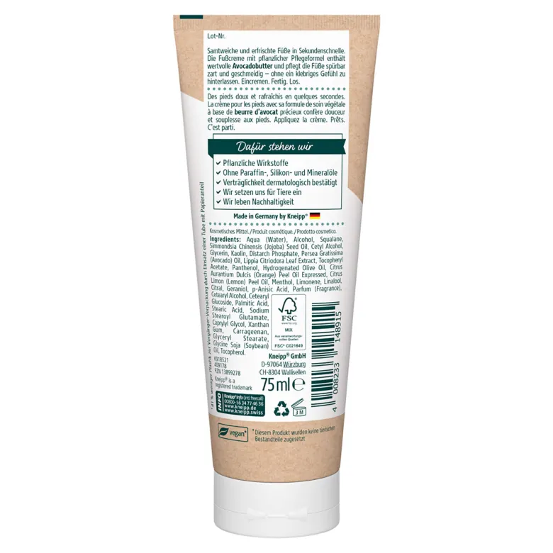 Kneipp Sekunden-Fußcreme, 75 ml