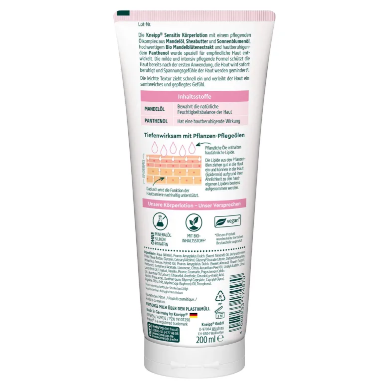 Kneipp Sensitiv Körperlotion Mandelblüte, 200 ml