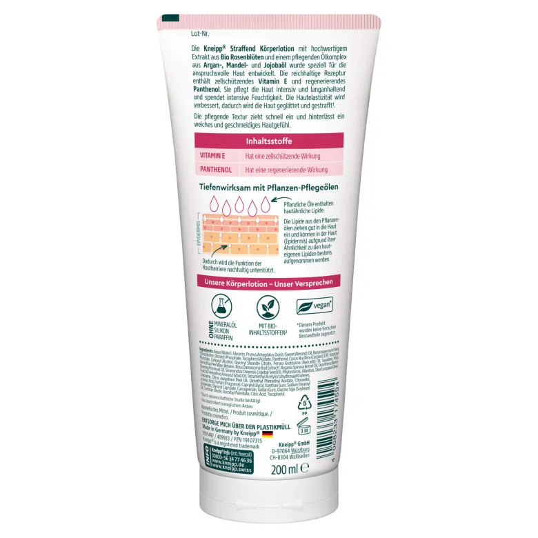Kneipp Straffende Körperlotion Rosenblüten, 200 ml