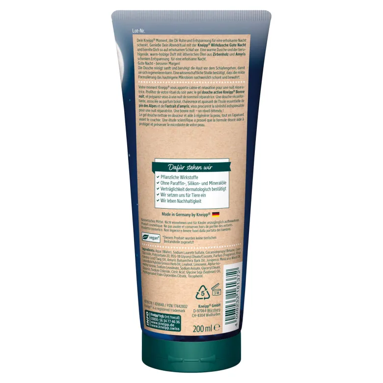 Kneipp Wirkdusche Gute Nacht, 200 ml