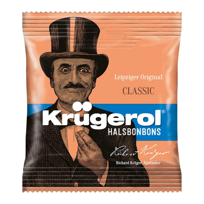 Krügerol Halsbonbons zuckerhaltig, 50 g