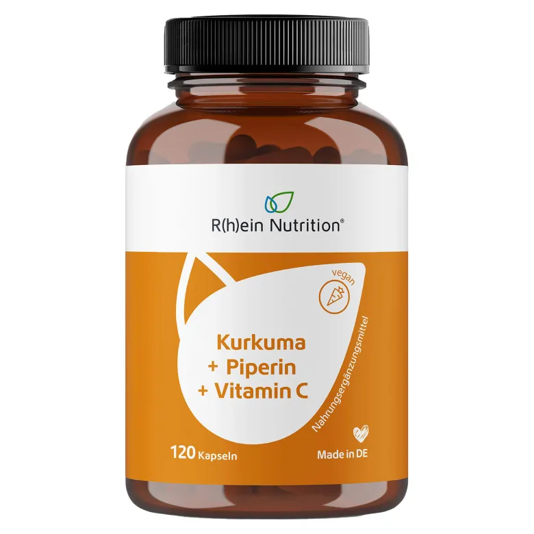 Kurkuma+Curcumin+Piperin+Vitamin C Kapseln, 120 St