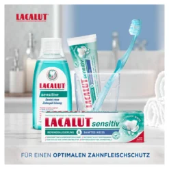 Lacalut sensitiv Zahnpasta Remineralisierung & sanftes Weiß, 75 ml