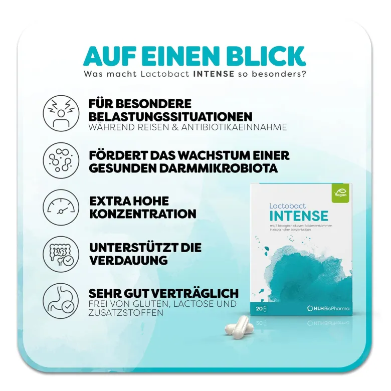 Lactobact Intense Magensaftresistente Kapseln, 20 St