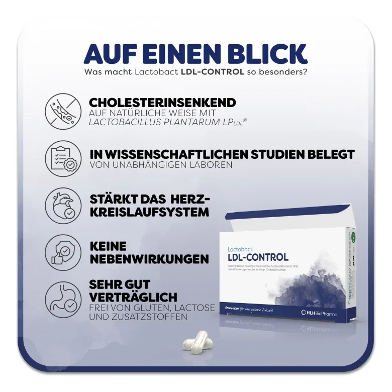 Lactobact LDL-Control magensaftresistente Kapseln, 90 St