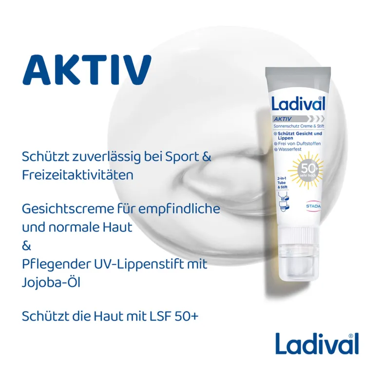 Ladival Aktiv Sonnenschutz Creme & Stift LSF 50+, 30 ml