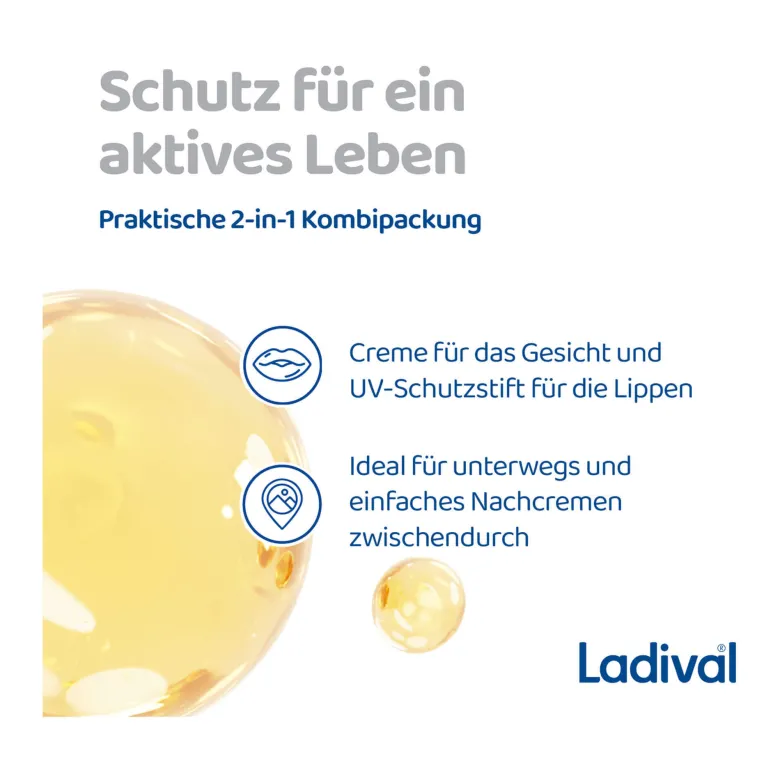 Ladival Aktiv Sonnenschutz Creme & Stift LSF 50+, 30 ml