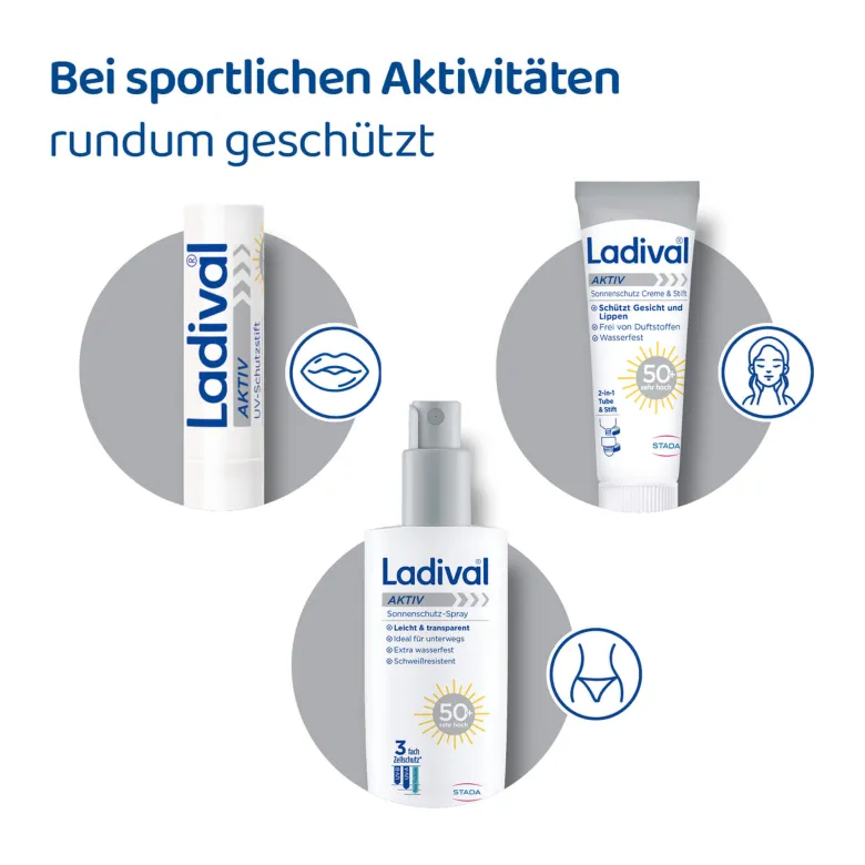 Ladival Aktiv Sonnenschutz Creme & Stift LSF 50+, 30 ml