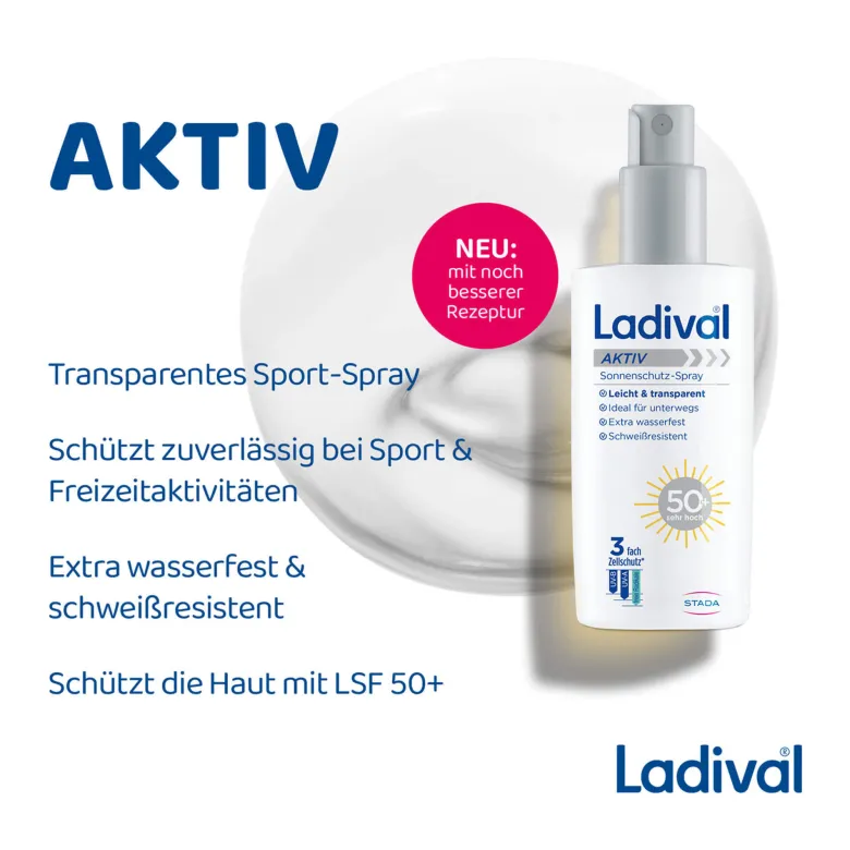 Ladival Aktiv Sonnenschutz-Spray LSF 50+, 150 ml