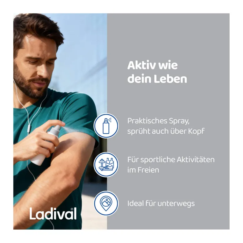 Ladival Aktiv Sonnenschutz-Spray LSF 50+, 150 ml