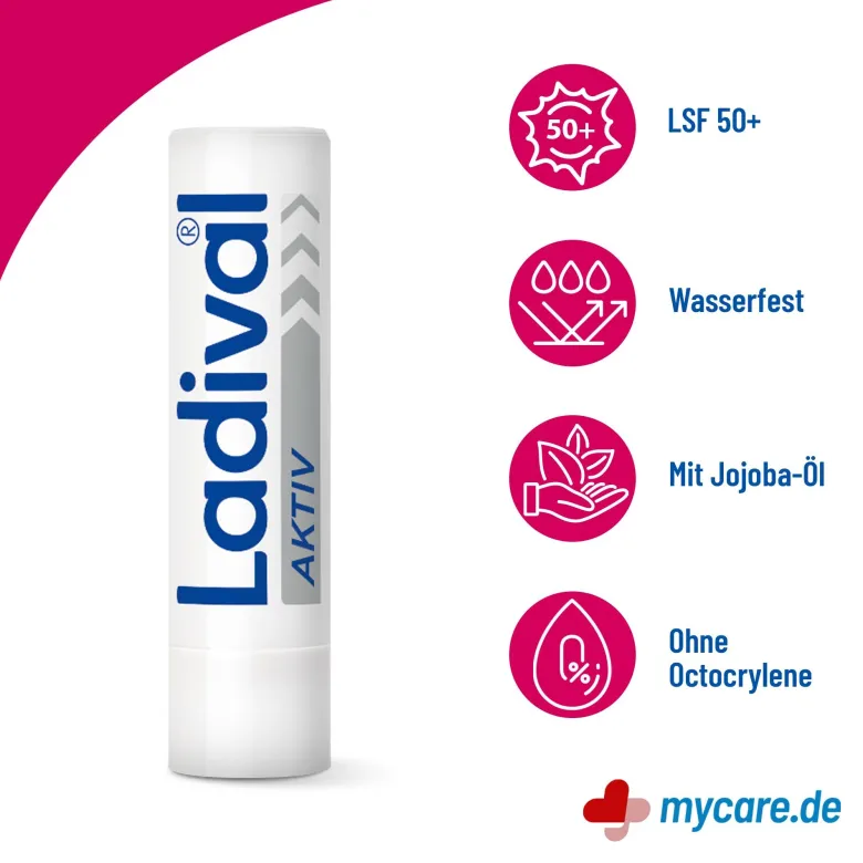 Ladival Aktiv UV-Schutzstift Lippen LSF50+, 1 St