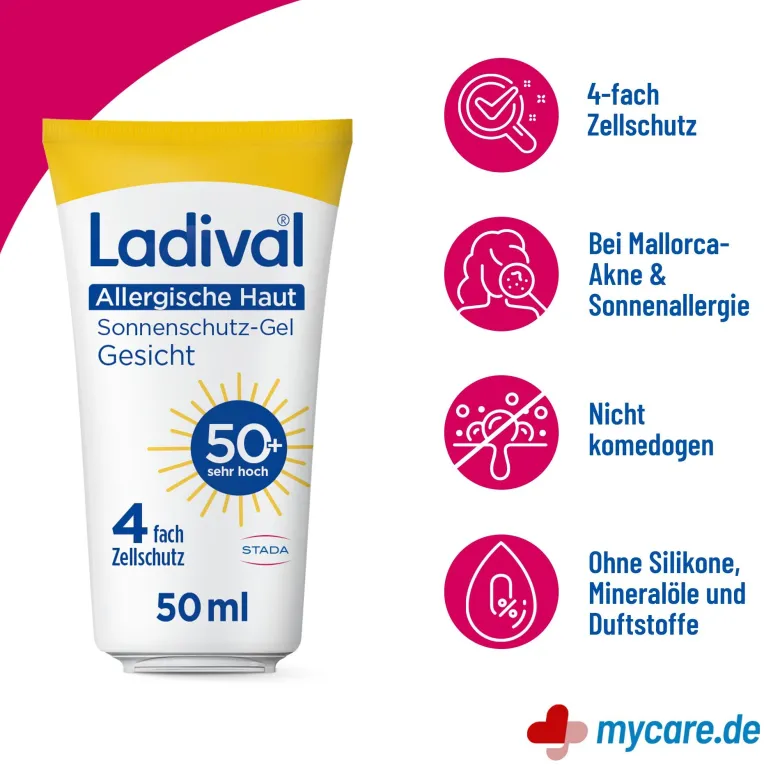 Ladival Allergische Haut Gel Gesicht LSF50+, 50 ml