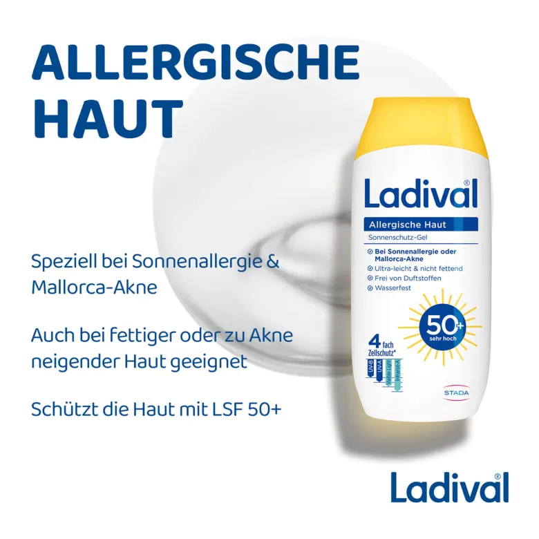 Ladival Allergische Haut Sonnenschutz-Gel LSF50+, 200 ml