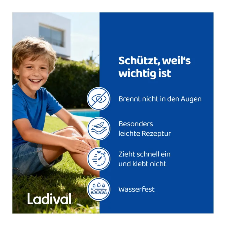 Ladival Allergische Kinderhaut Gel LSF50+, 200 ml