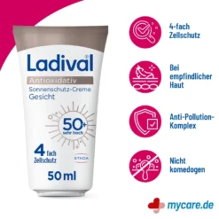 Ladival Antioxidativ Creme Gesicht LSF50+, 50 ml