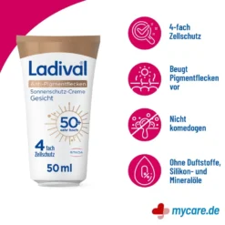 Ladival Anti-Pigmentflecken Creme Gesicht LSF50+, 50 ml