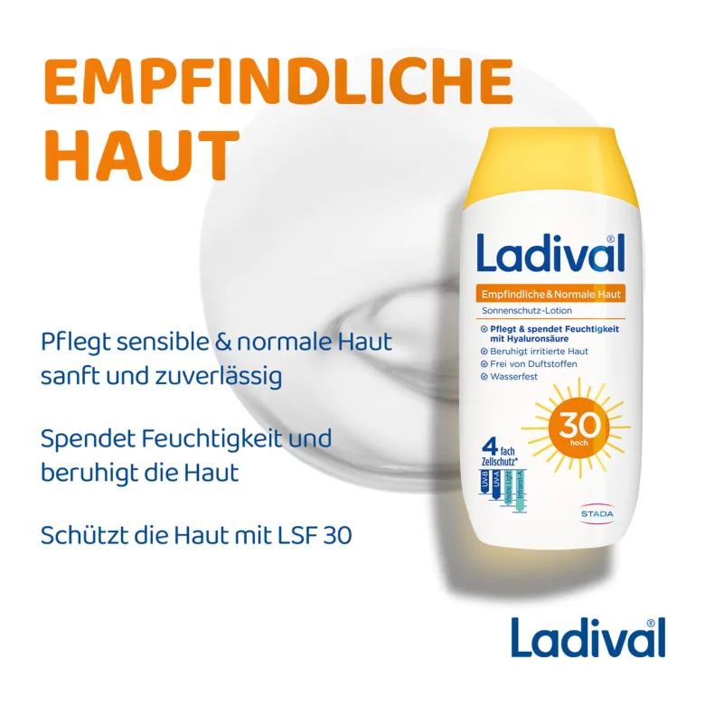 Ladival Empfindliche & Normale Haut Lotion LSF30, 200 ml