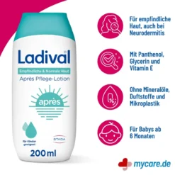 Ladival Empfindliche & Normale Haut Apres Pflege-Lotion, 200 ml