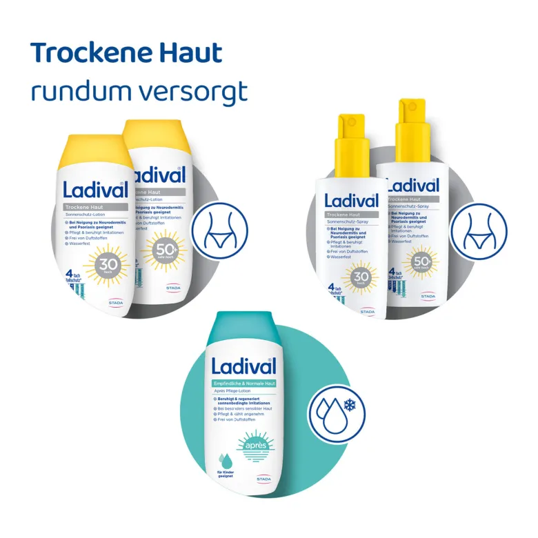 Ladival Trockene Haut Sonnenschutz-Spray LSF 50+, 150 ml