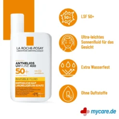 La Roche Posay Anthelios Invisible Fluid UV Mune 400 LSF 50+, 50 ml