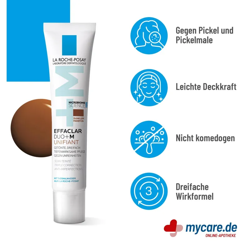 La Roche Posay Effaclar Duo+M Unifiant Creme Dunkel, 40 ml