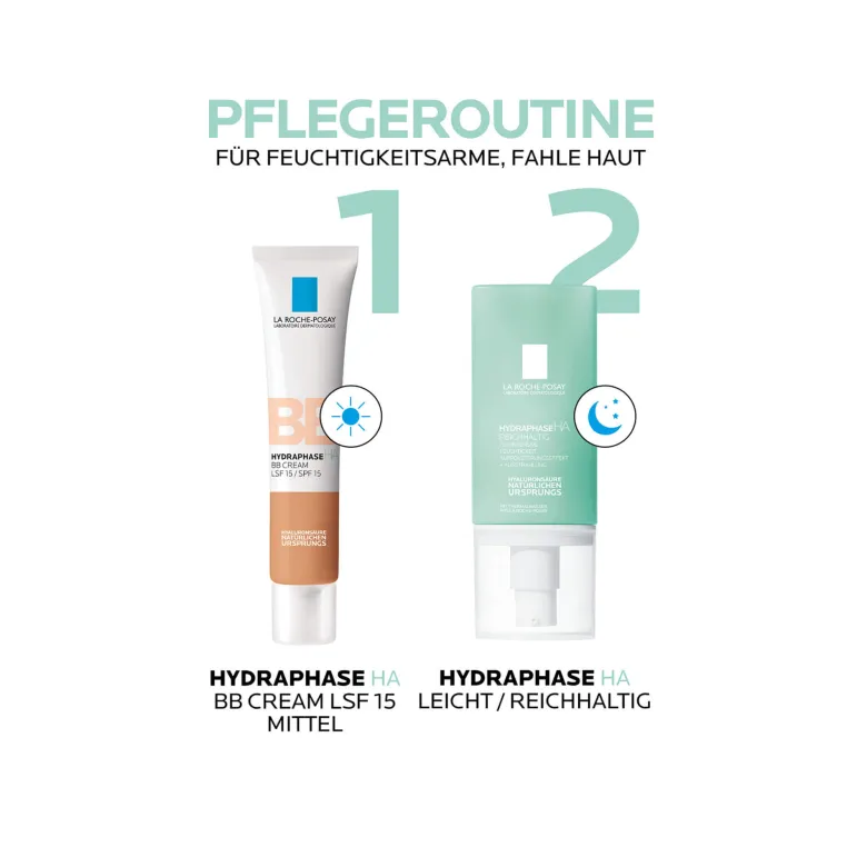 La Roche Posay Hydraphase HA BB Cream Mittel LSF 15, 40 ml