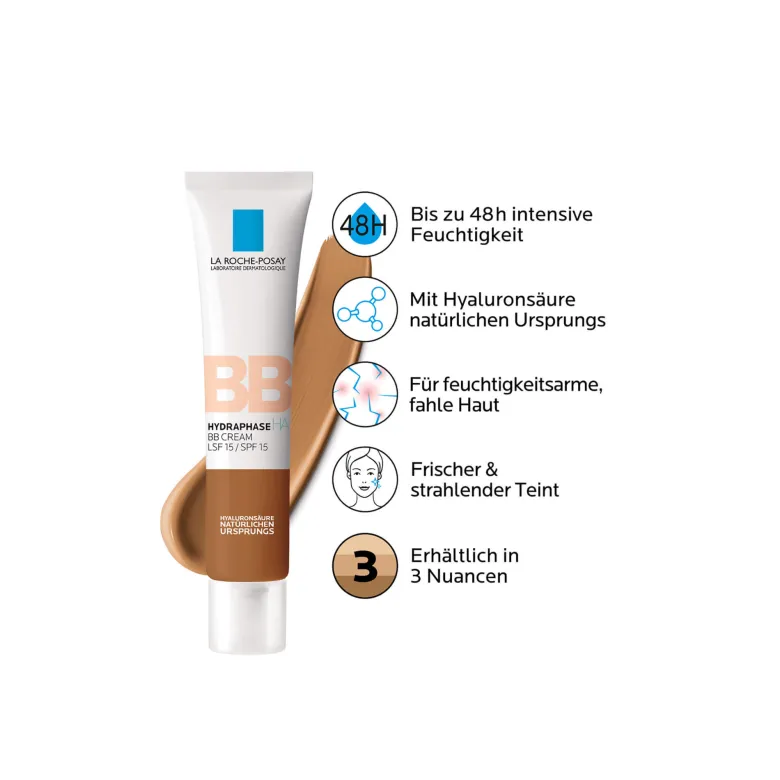 La Roche Posay Hydraphase HA BB Cream Dunkel, 40 ml