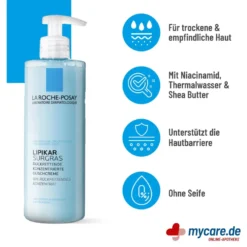 La Roche Posay Lipikar Surgras Rückfettendes Duschgel, 400 ml