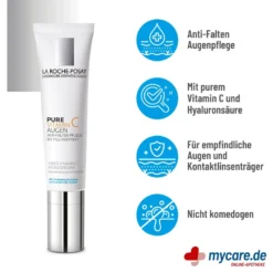 La Roche Posay Pure Vitamin C Augen Anti-Aging Augencreme, 15 ml