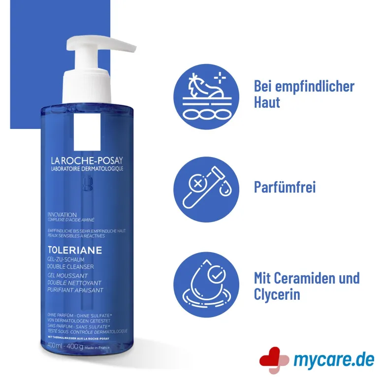 La Roche Posay Toleriane Gel-zu-Schaum Double Cleanser, 400 ml