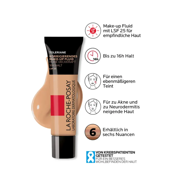 La Roche Posay Toleriane Make-up Fluid Nr. 10, 30 ml