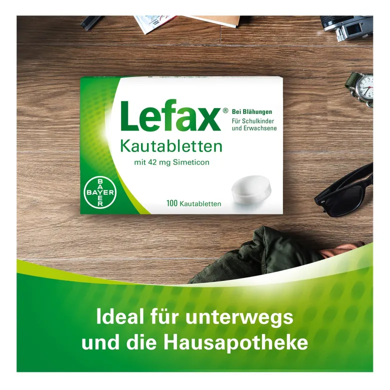Lefax Kautabletten bei Blähungen, 100 St