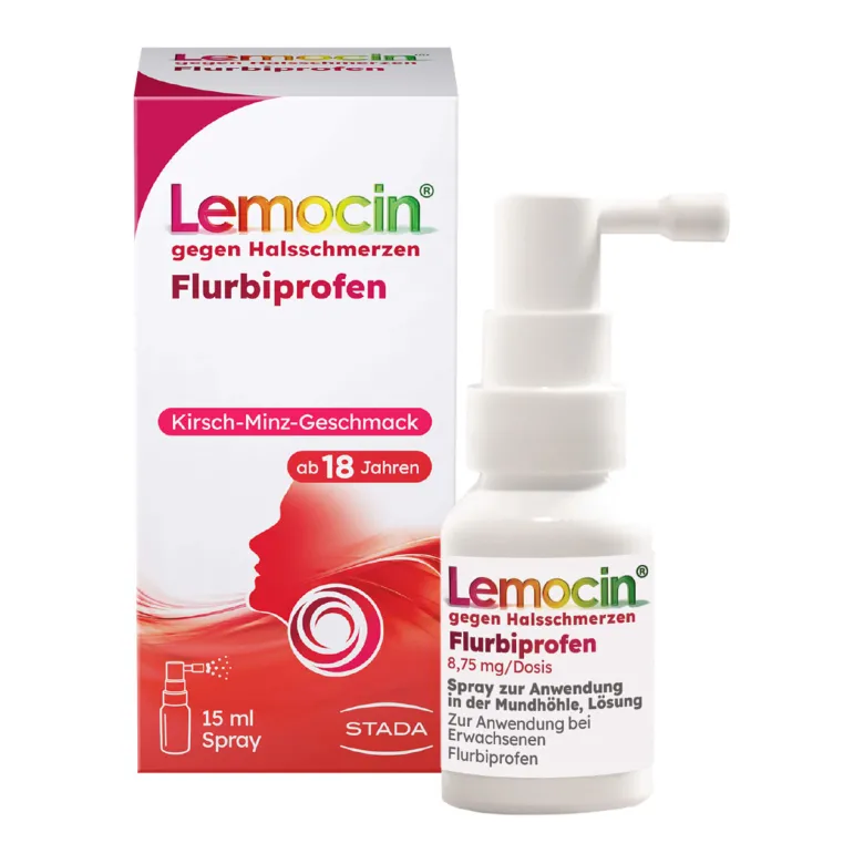 Lemocin Flurbiprofen Spray gegen Halsschmerzen, 15 ml