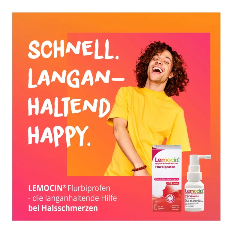 Lemocin Flurbiprofen Spray gegen Halsschmerzen, 15 ml