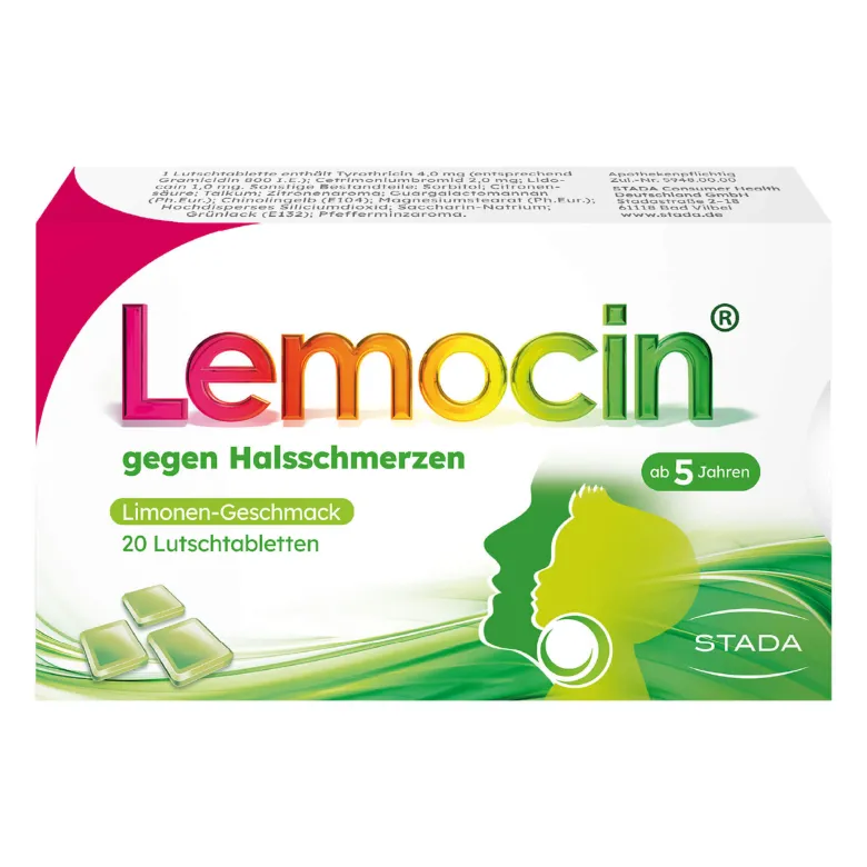 Lemocin gegen Halsschmerzen Limone, 20 St
