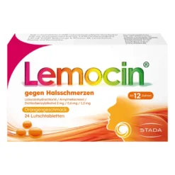 Lemocin gegen Halsschmerzen Orange, 24 St