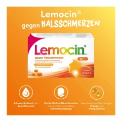 Lemocin gegen Halsschmerzen Orange, 24 St