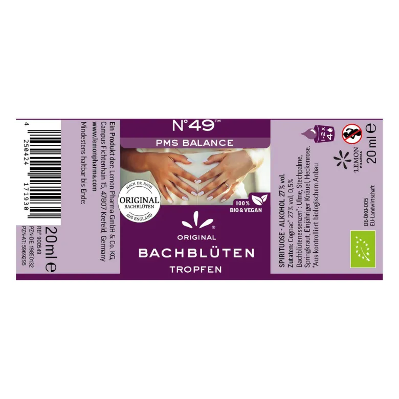 Lemon Pharma Bachblüten Tropfen N.49 PMS Balance, 20 ml