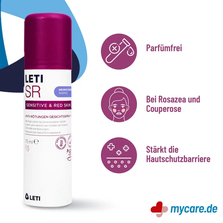 LETI SR Anti-Rötungen Gesichtsspray Aktiv, 75 ml