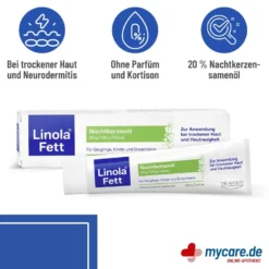 Linola Fett Nachtkerzenöl 20 g/100 g Creme, 100 g