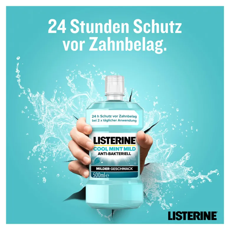 Listerine Mundspülung Cool Mint Mild, 500 ml
