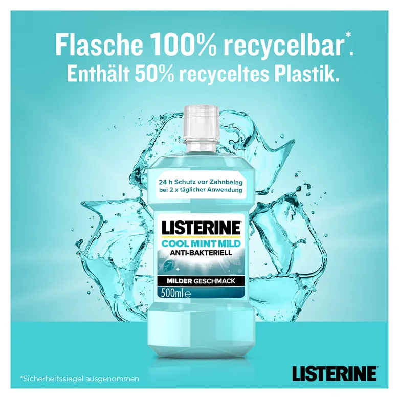 Listerine Mundspülung Cool Mint Mild, 500 ml