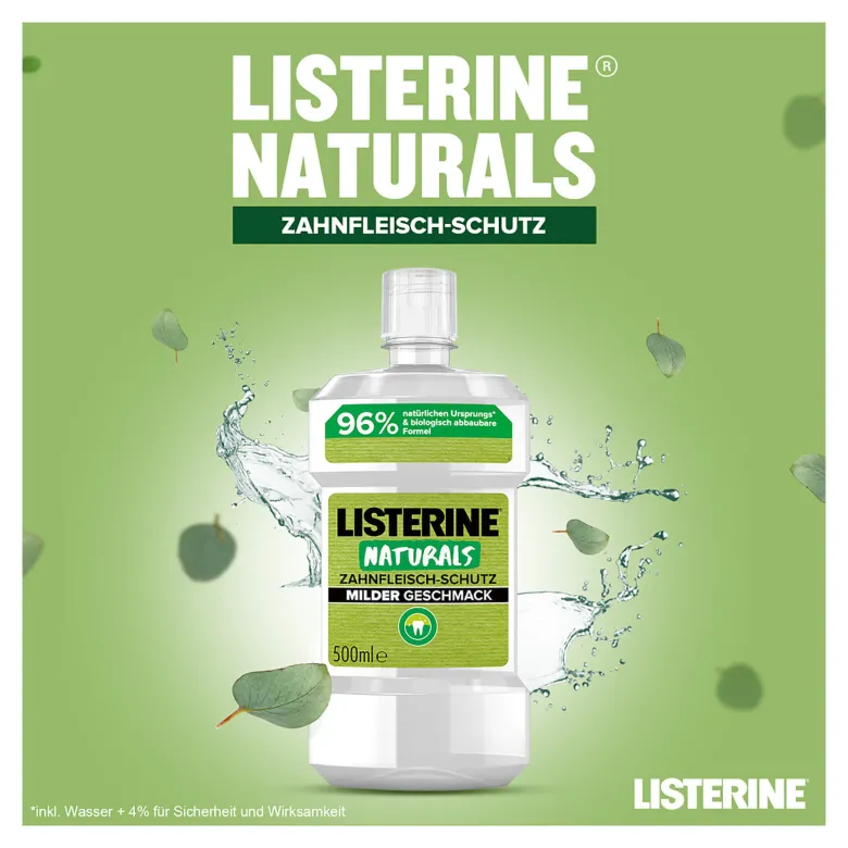 Listerine Mundspülung Naturals Zahnfleisch-Schutz, 500 ml