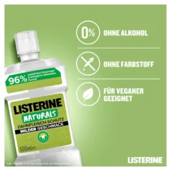 Listerine Mundspülung Naturals Zahnfleisch-Schutz, 500 ml